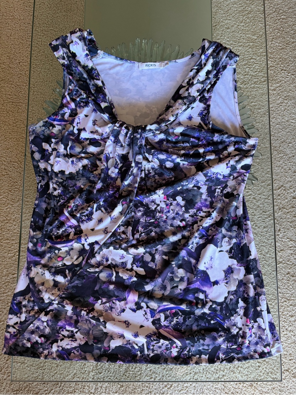💜 Rickis Sleeveless Floral Top
